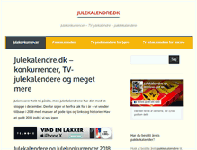 Tablet Screenshot of julekalendre.dk